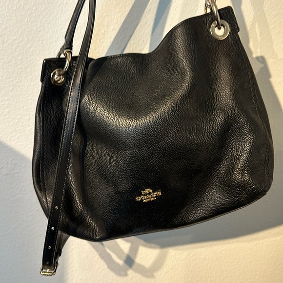 Coach 24947 Clarkson pebbled leather shoulder bag - Picture 6 of 17